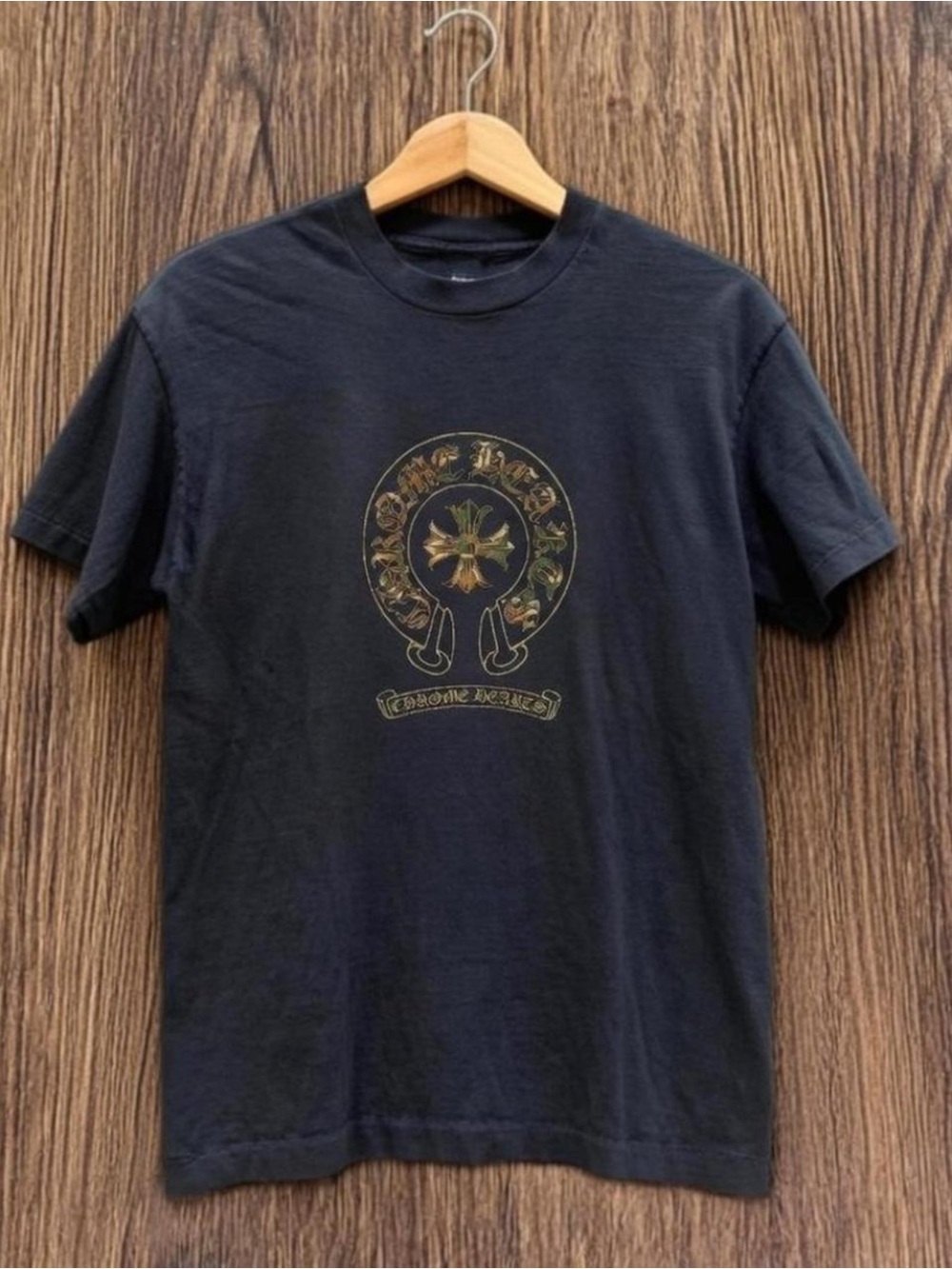 Gildan Black Short Sleeve Tee with Gold Graphic